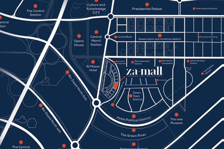 Map of Za New Capital Mall