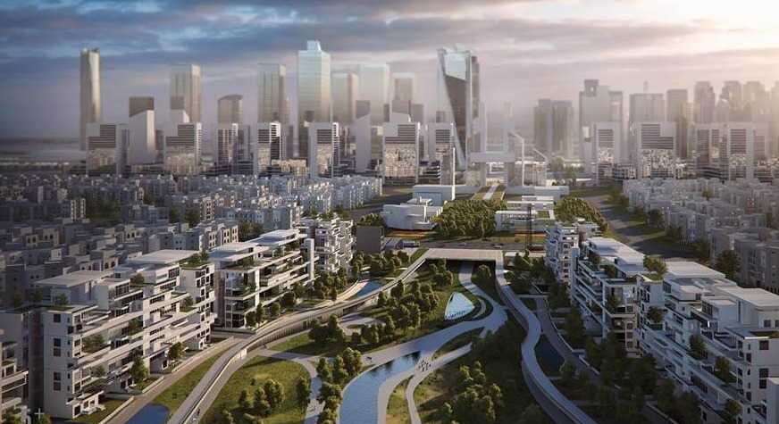 إداري 100م² للبيع في نايل تاور العاصمة الإدارية، الداون تاون