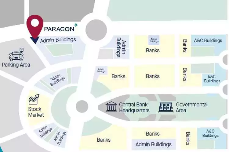 خريطة باراجون العاصمة الإدارية