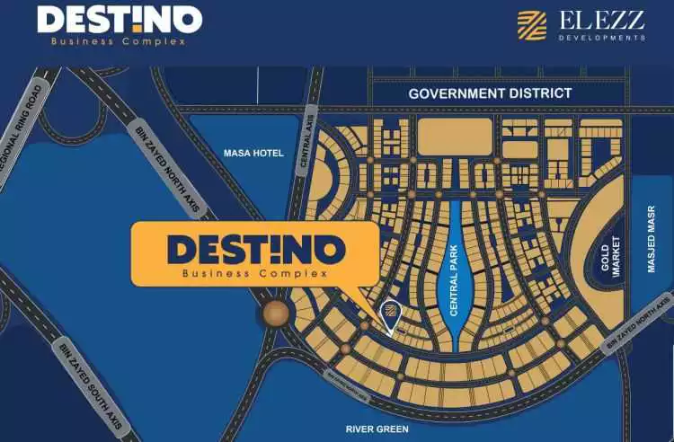 خريطة ديستينو تاور العاصمة الإدارية