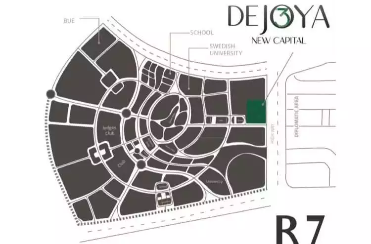 خريطة مشروع دي جويا 3 العاصمة الادارية