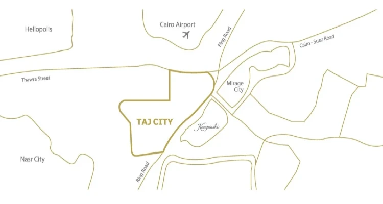 Taj City Map