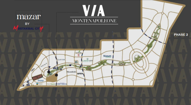 خريطة فيا مونتي نابوليوني مول
