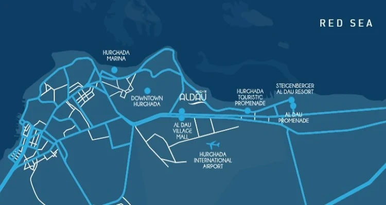 Al Dau Heights Hurghada Map