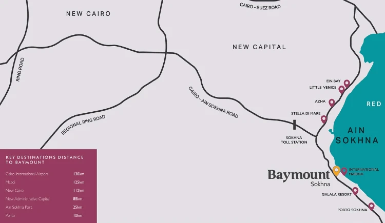 Baymount El Sokhna Map