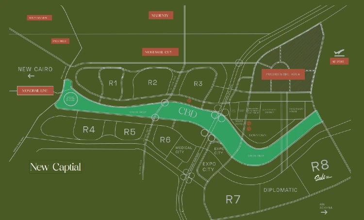 The Map of Suli Golf Residence