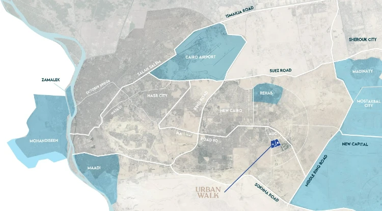 خريطة مول اتوم القاهرة الجديدة