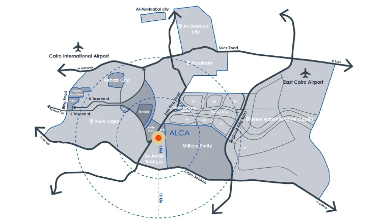 Map of Alca New Cairo