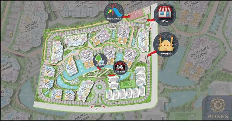 Map of Compound Roses New Capital