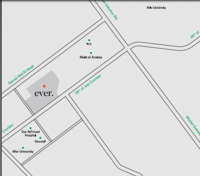 3-Bedroom Apartment 187m² for Sale in Ever West 6th of October Compound, 26th of July Corridor