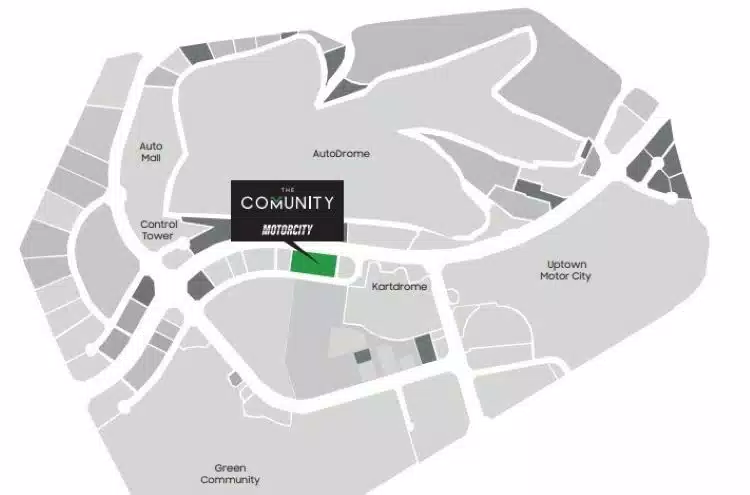 Map of The Community Apartments