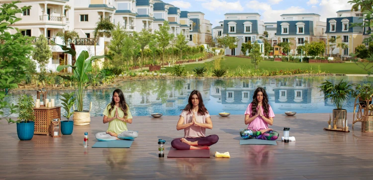 Yoga Area in Mountain View Developments Project