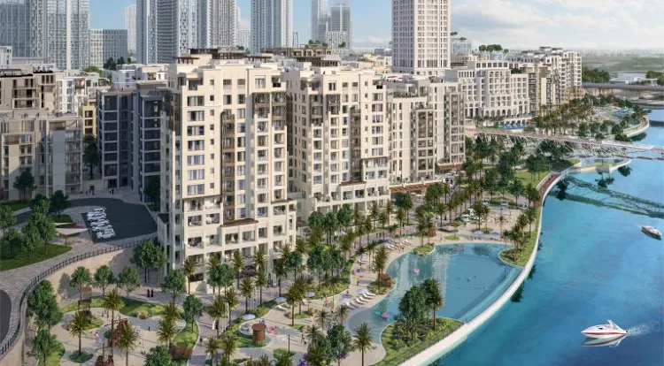 A Panoramic View of Grove Creek Beach Apartments Dubai