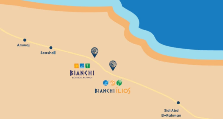 Map of Bianchi North Coast