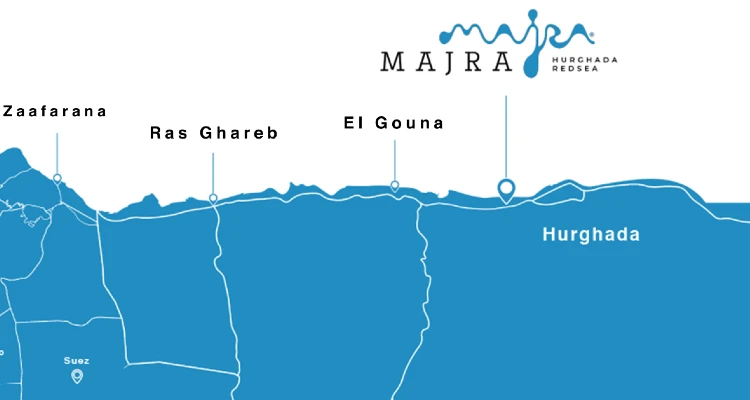 Map of Majra Village Hurghada