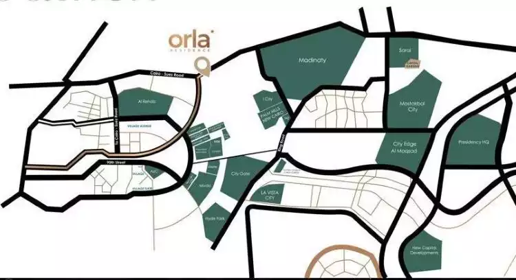 Map of Orla Residence Compound