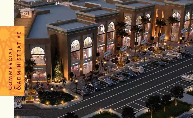 Units of La Puerta Mall with Nigh lighting