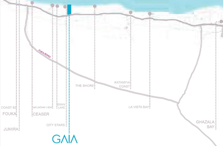 Map of Gaia Village North Coast