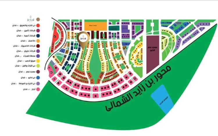 Map of Jeval Mall New Capital
