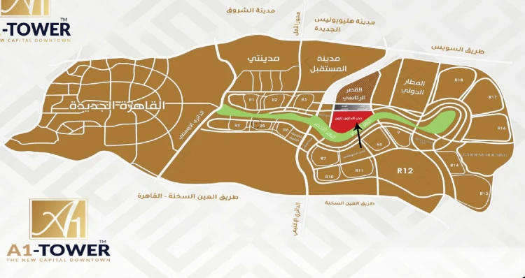 Map of Mall A1 New Capital