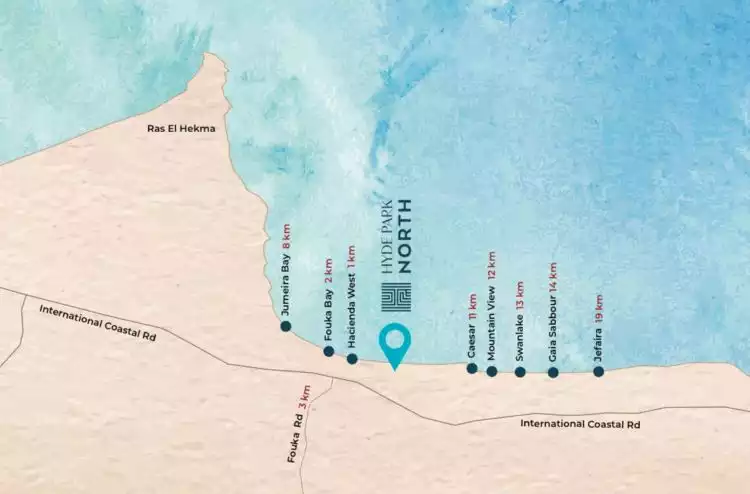 Map of Seashore Village Hyde Park