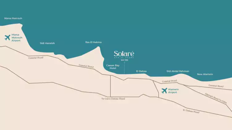 Map of Solare North Coast