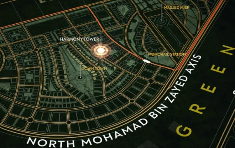 Map of Mall Harmont Tower New Capital