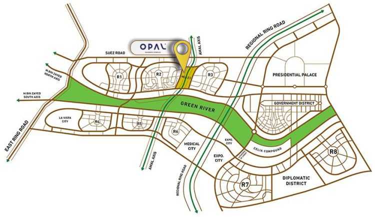 Map of Opal New Capital