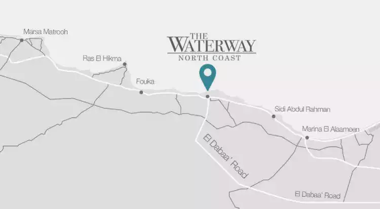 Map of The Waterway Sidi Abdel Rahman