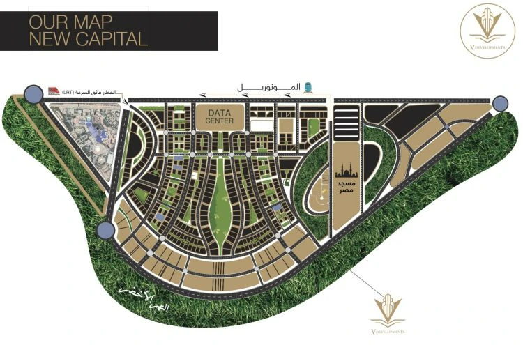 Map of V Business Mall New Capital