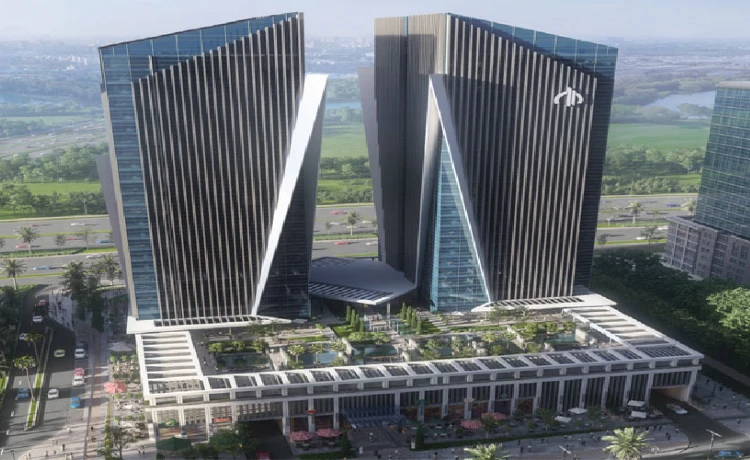 Façade of Oia Towers New Capital