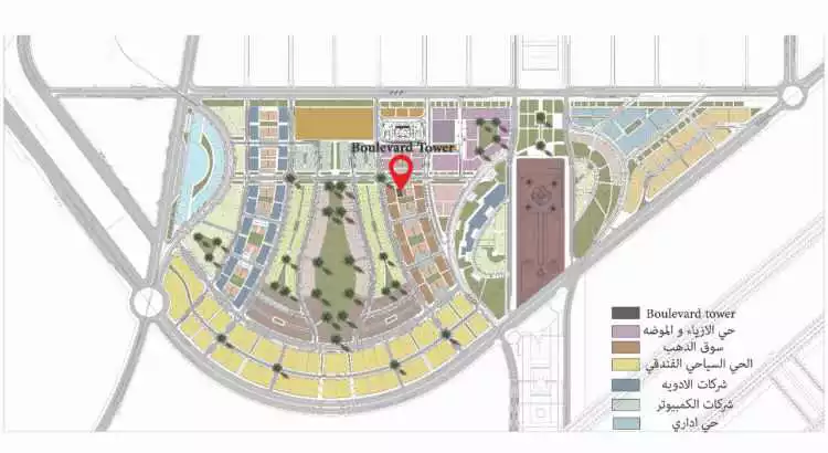 Map of Boulevard Tower Business Complex