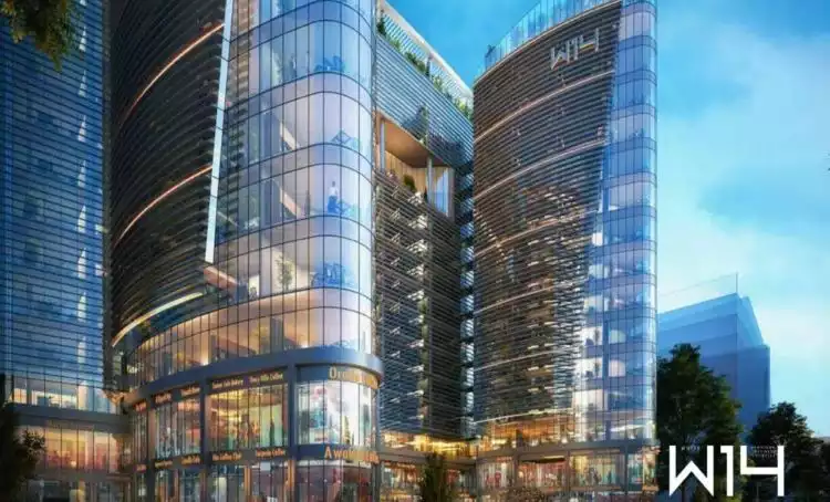 Façade of White 14 Mall New Capital