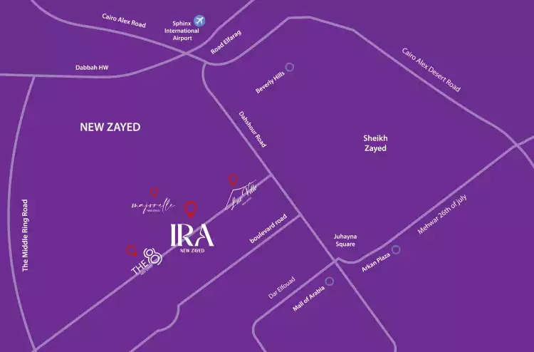 Map of IRA New Zayed