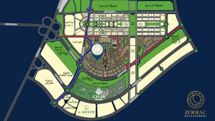 Map of Mall Mizar Tower New Capital