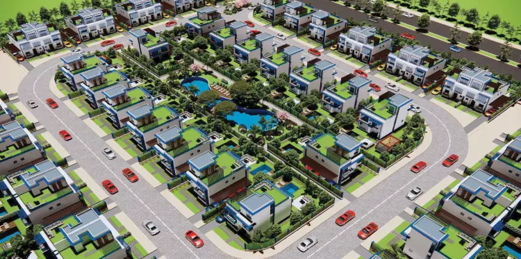 Design of Compound Park Valley Blue New Zayed