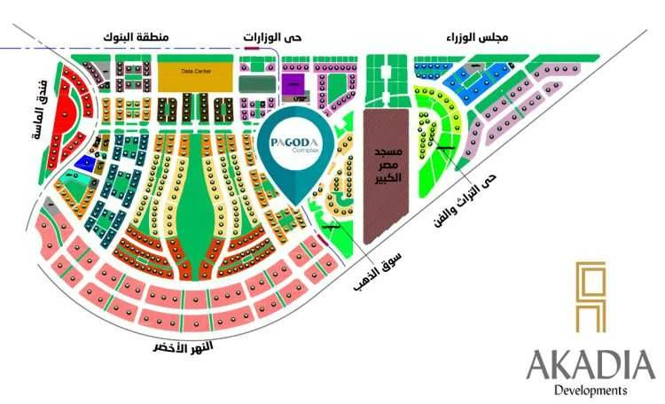 Map of Mall Pagoda New Capital