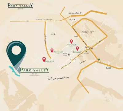 Map of Park Valley Blue