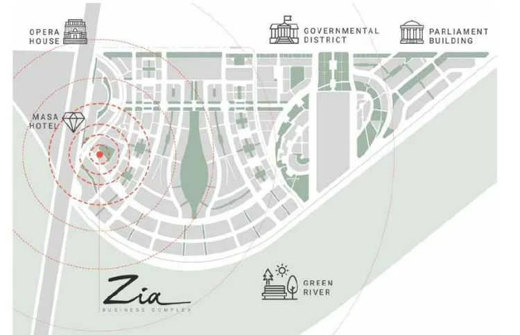 Map of ZIA Mall New Capital
