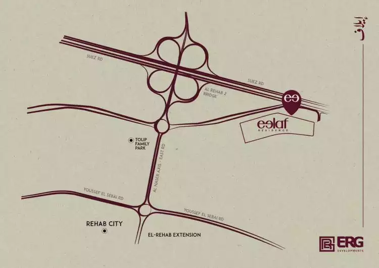 Map of Compound Eelaf New Cairo