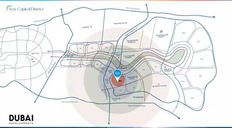 Map of Compound Lumia New Capital