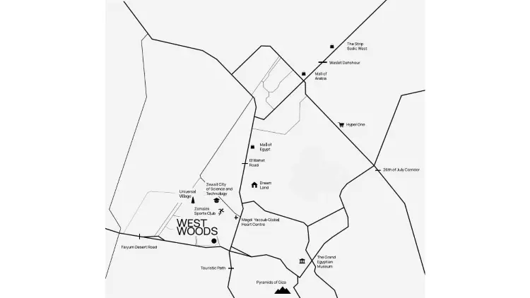 Map of Compound West Woods October