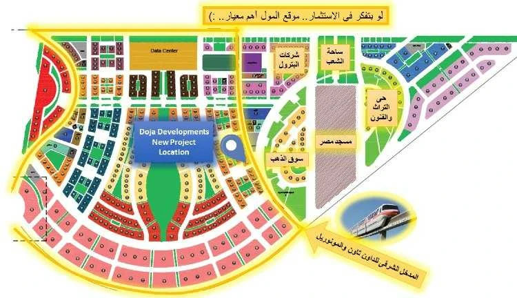 Map of ONYX Mall New Capital