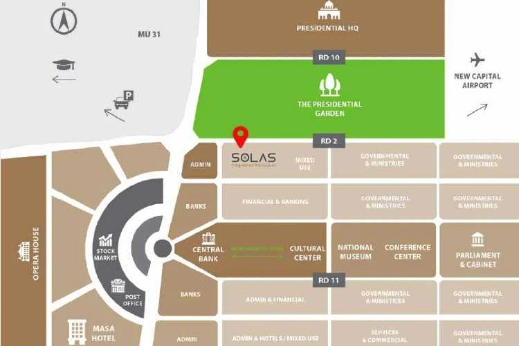 Map of Solas Mall New Capital