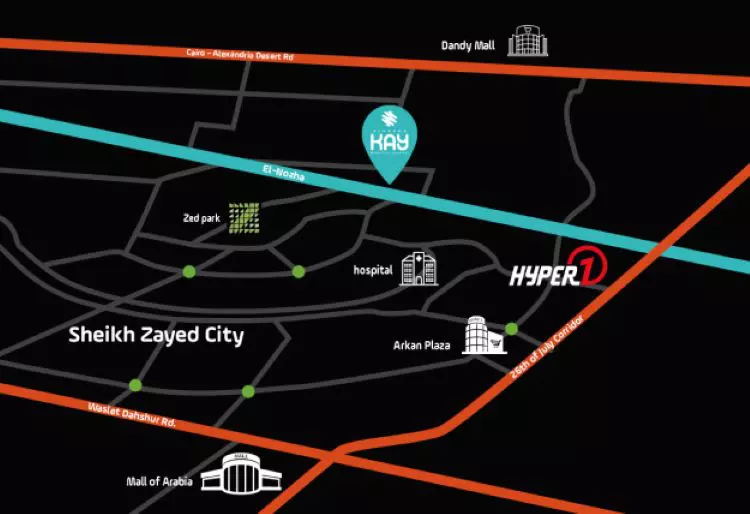 Compound Al Karma Kay Sheikh Zayed Map