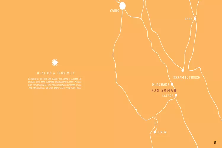 The Location of Ras Soma Hurghada Travco