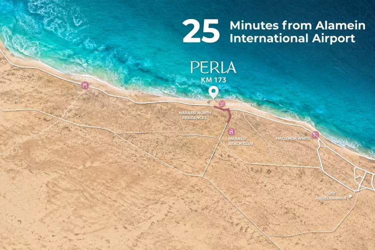 قرية بيرلا الساحل الشمالي Perla North Coast 2026 2 موقع مشروع بيرلا الساحل الشمالي